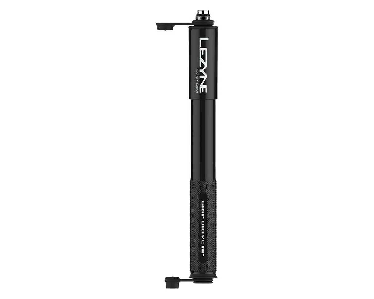 Lezyne Grip Drive HP Pump (Black) (High Pressure) (M)